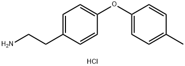 2-[4-(4-methylphenoxy)phenyl]ethan-1-amine hydrochloride 化学構造式