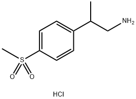 2-(4-甲磺酰基苯基)丙-1-胺盐酸盐,1423032-68-1,结构式