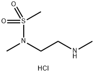 N-methyl-N-[2-(methylamino)ethyl]methanesulfonamide hydrochloride Struktur