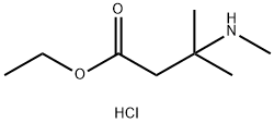 ethyl 3-methyl-3-(methylamino)butanoate hydrochloride Structure