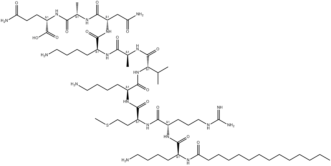 Pep2m, myristoylated, 1423381-07-0, 结构式