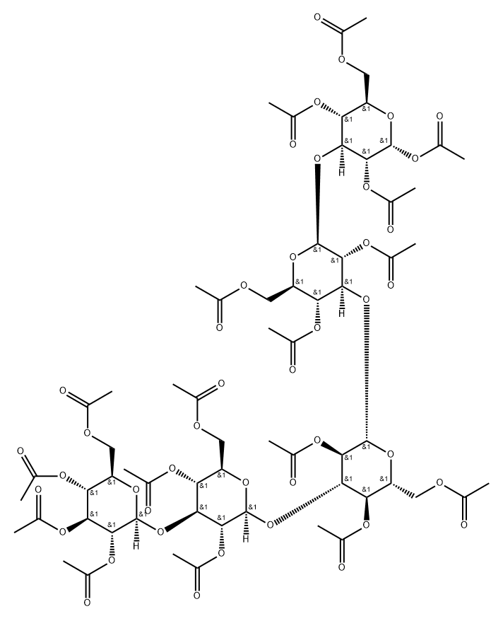 (1-3)glucopentaose peracetate,142507-31-1,结构式