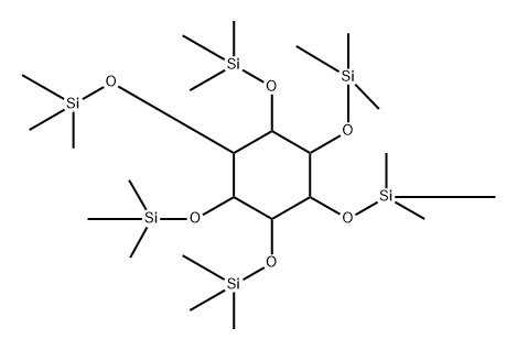 1-O,2-O,3-O,4-O,5-O,6-O-ヘキサキス(トリメチルシリル)-scyllo-イノシトール 化学構造式