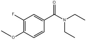 N,N-diethyl-3-fluoro-4-methoxybenzamide 化学構造式