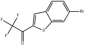 1-(6-Bromobenzo[b]thiophen-2-yl)-2,2,2-trifluoroethanone Struktur
