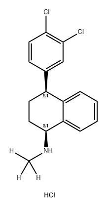 [2H3]-舍曲林盐酸盐 结构式