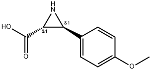 trans-(2S,3R)-3-(4-Methoxyphenyl)aziridine-2-carboxylic acid Structure