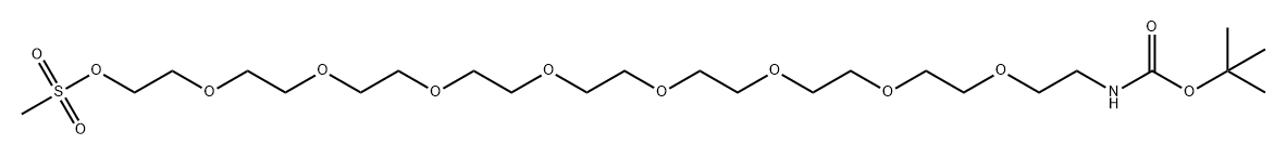 氨基叔丁酯-九聚乙二醇-MS, 1426687-16-2, 结构式