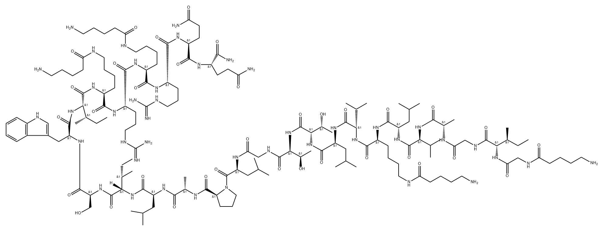 (5-aminopentanoyl)melittin 结构式