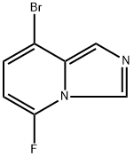 8-bromo-5-fluoroimidazo[1,5-a]pyridine 化学構造式