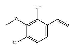 4-chloro-2-hydroxy-3-methoxybenzaldehyde 结构式