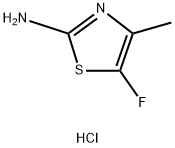 5-Fluoro-4-methyl-1,3-thiazol-2-amine hydrochloride Struktur