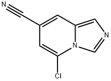 5-chloroimidazo[1,5-a]pyridine-7-carbonitrile 化学構造式