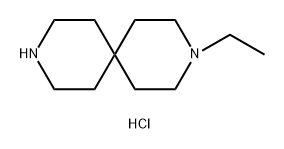 3,9-Diazaspiro[5.5]undecane, 3-ethyl-, hydrochloride (1:1) Struktur