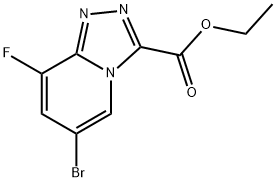 ethyl 6-bromo-8-fluoro-[1,2,4]triazolo[4,3-a]pyridine-3-carboxylate Structure