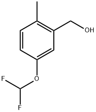 (5-(difluoromethoxy)-2-methylphenyl)methanol Structure