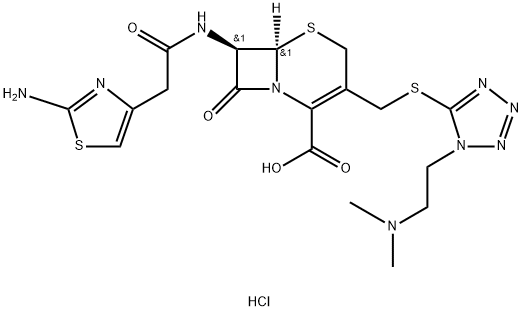 1428118-46-0 5-Thia-1-azabicyclo[4.2.0]oct-2-ene-2-carboxylic acid, 7-[[2-(2-amino-4-thiazolyl)acetyl]amino]-3-[[[1-[2-(dimethylamino)ethyl]-1H-tetrazol-5-yl]thio]methyl]-8-oxo-, hydrochloride (1:1), (6R,7R)-