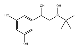 1,3-Benzenediol, 5-[2-[(1,1-dimethylethyl)hydroxyamino]-1-hydroxyethyl]- Structure