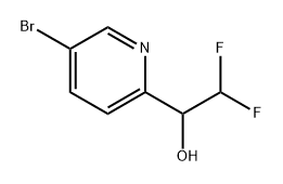 1-(5-溴吡啶-2-基)-2,2-二氟乙烷-1-醇,1428718-43-7,结构式