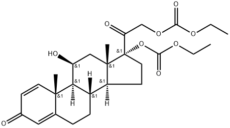 Pregna-1,4-diene-3,20-dione, 17,21-bis[(ethoxycarbonyl)oxy]-11-hydroxy-, (11β)-|泼尼松龙杂质