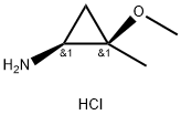 Cyclopropanamine, 2-methoxy-2-methyl-, hydrochloride (1:1), (1R,2S)-rel- Struktur