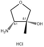 rel-(3R,4R)-4-Amino-3-methyltetrahydrofuran-3-ol hydrochloride Structure