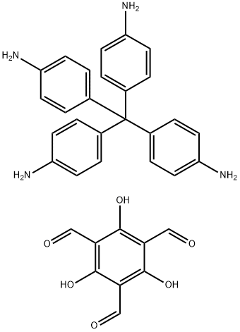 1,3,5-Benzenetricarboxaldehyde, 2,4,6-trihydroxy-, polymer with 4,4',4'',4'''-methanetetrayltetrakis[benzenamine]|