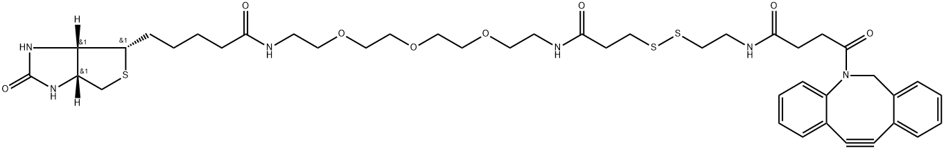 生物素-PEG3-二硫-DBCO, 1430408-09-5, 结构式