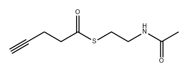 N-[2-(pent-4-ynoylsulfanyl)ethyl]acetamide Struktur