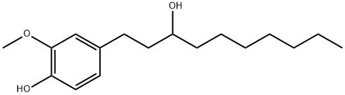 Benzenepropanol, α-heptyl-4-hydroxy-3-methoxy- Struktur
