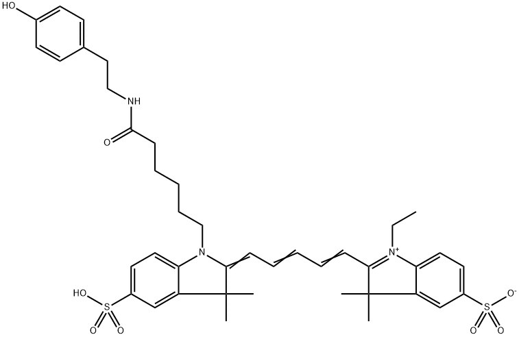 氰基-5-酪酰胺,CYANINE 5 TYRAMIDE, 1431148-26-3, 结构式