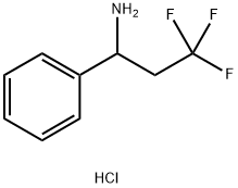 Benzenemethanamine, α-(2,2,2-trifluoroethyl)-, hydrochloride (1:1) Structure