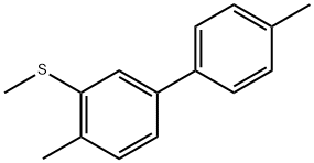 (4,4'-dimethyl-[1,1'-biphenyl]-3-yl)(methyl)sulfane 结构式