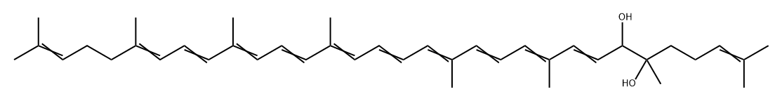 cis-5,6-dihydro-5,6-dihydroxy-Carotene 结构式