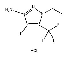 1-ethyl-4-iodo-5-(trifluoromethyl)-1H-pyrazol-3-amine,1431964-60-1,结构式