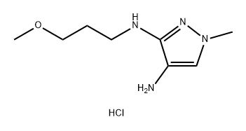 N~3~-(3-methoxypropyl)-1-methyl-1H-pyrazole-3,4-diamine 结构式