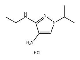 N~3~-ethyl-1-isopropyl-1H-pyrazole-3,4-diamine 结构式