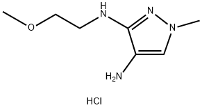 N~3~-(2-methoxyethyl)-1-methyl-1H-pyrazole-3,4-diamine,1431964-75-8,结构式