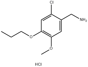 1-(2-chloro-5-methoxy-4-propoxyphenyl)methanamine Struktur