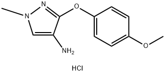 3-(4-methoxyphenoxy)-1-methyl-1H-pyrazol-4-amine Structure