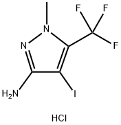 4-iodo-1-methyl-5-(trifluoromethyl)-1H-pyrazol-3-amine 结构式