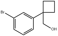 1-(3-溴苯基)环丁基甲醇, 1432057-55-0, 结构式