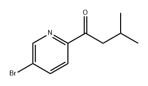 1-(5-bromopyridin-2-yl)-3-methylbutan-1-one 结构式