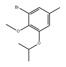 1-Bromo-3-isopropoxy-2-methoxy-5-methylbenzene,1432583-90-8,结构式