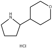 2-(oxan-4-yl)pyrrolidine hydrochloride Structure