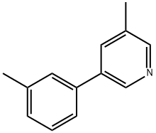 3-methyl-5-(m-tolyl)pyridine Struktur