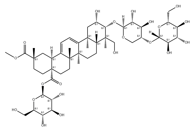 商陆种苷G, 143381-60-6, 结构式