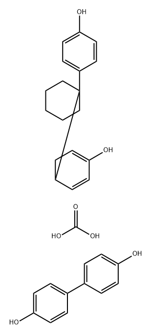 Carbonic acid polymer with [1,1'-biphenyl]-4,4'-diol and 4,4'-cyclohexylidenebis[phenol] Structure