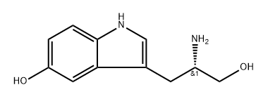 3-[(2S)-2-amino-3-hydroxypropyl]-1H-indol-5-ol Structure