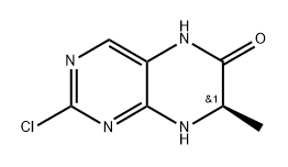 (R)-2-氯-7-甲基-7,8-二氢蝶啶-6(5H)-酮, 1435462-66-0, 结构式
